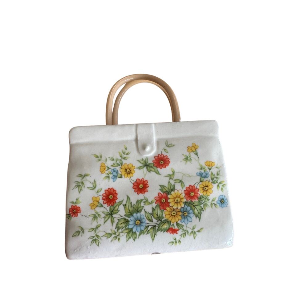 Antique‎ mini planter shopping bag - adorable